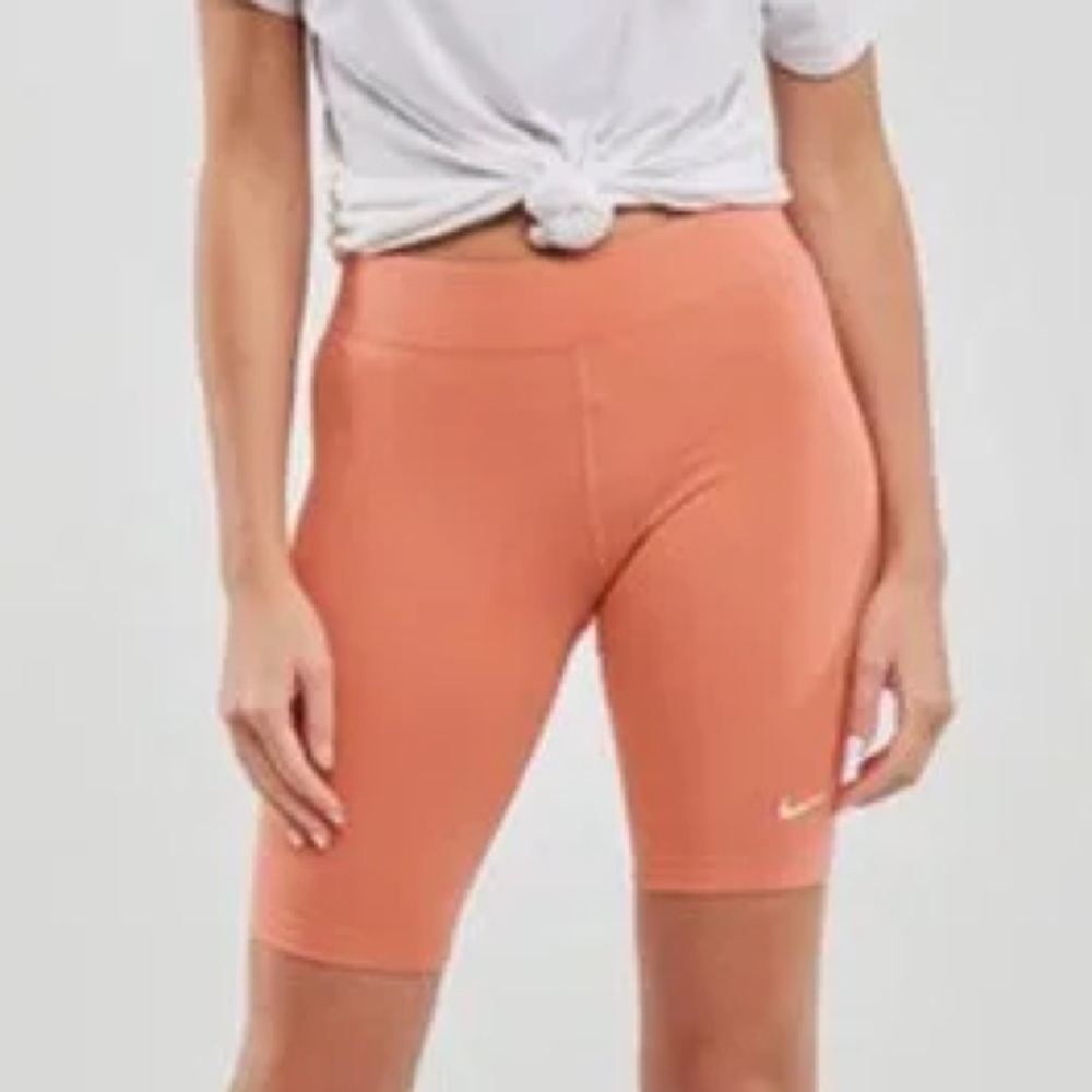 Nike Women S Madder Root Mid Rise Essential Bike Shorts NWT CZ8526-827